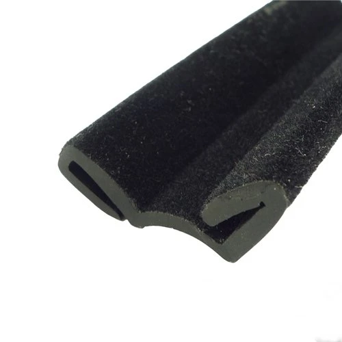 Coated Flocked Glass Run Channel Car Rubber Sealing Strip