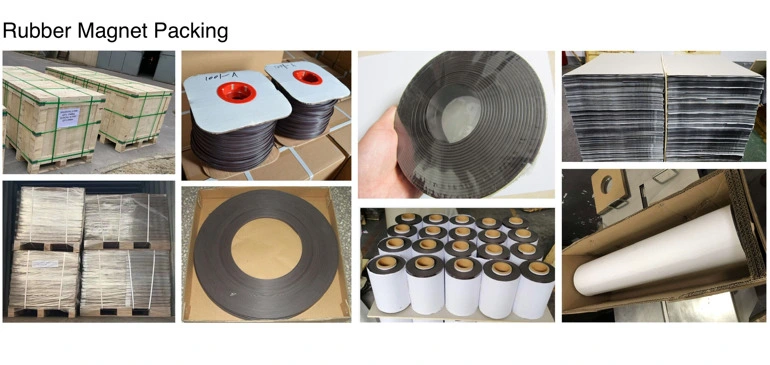 Rubber Extrusion Flexible Magnetic Strip with Self Adhesive 3m Adhesive Magnet